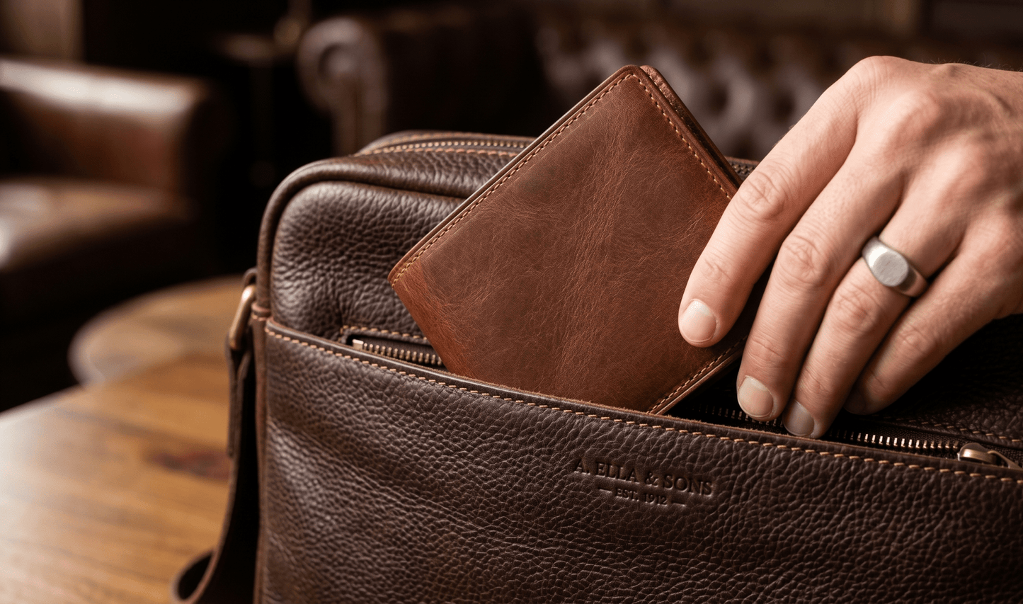 Vintage Leather Wallet – Heritage Edition premium leather wallet for men - Crest & Co