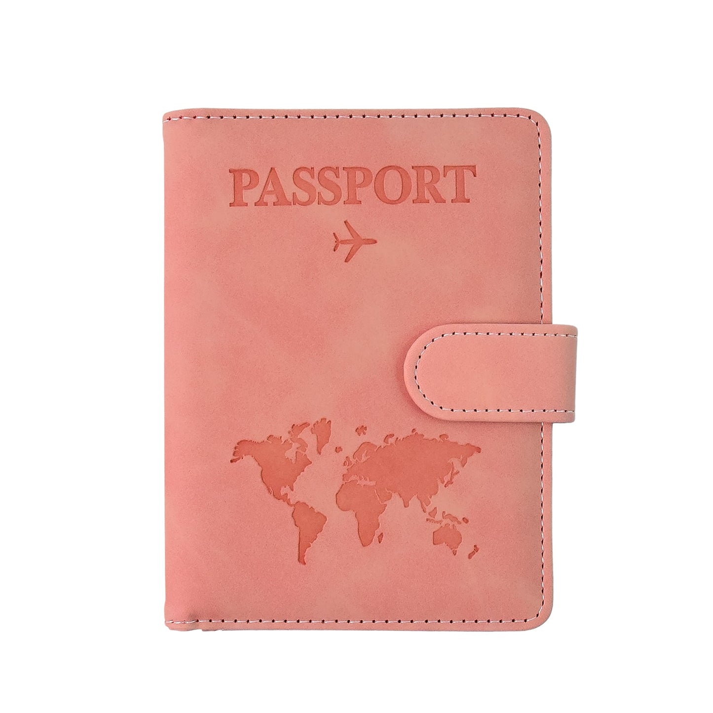 Premium World Map Design Travel Passport Holder Wallet (15x11cm 1 Pc) premium leather wallet for men - Crest & Co