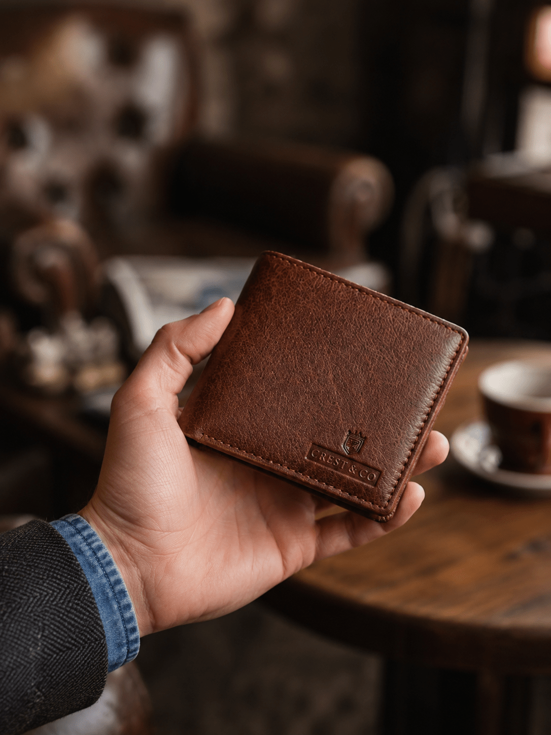 Vintage Leather Wallet – Heritage Edition premium leather wallet for men - Crest & Co