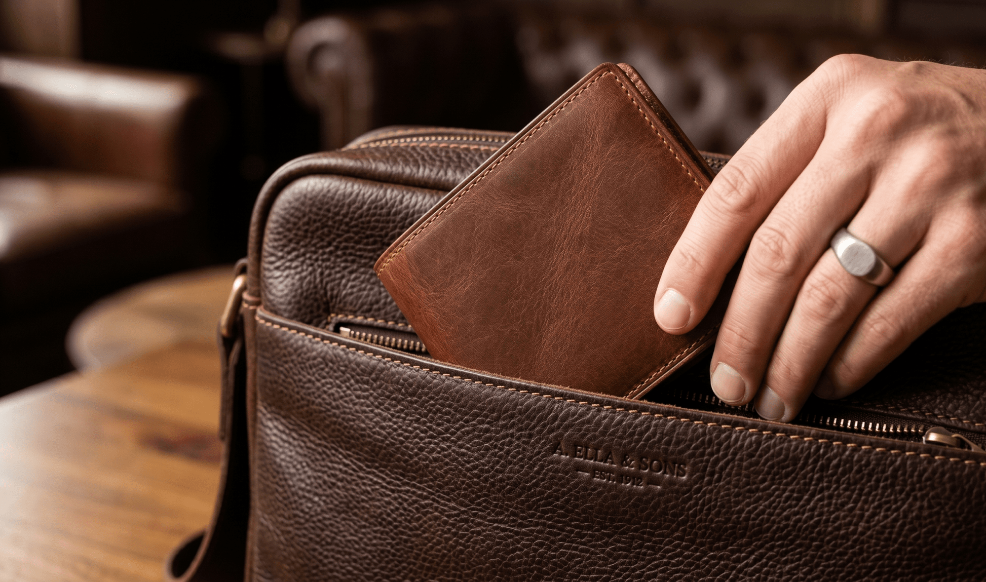 Vintage Leather Wallet – Heritage Edition premium leather wallet for men - Crest & Co